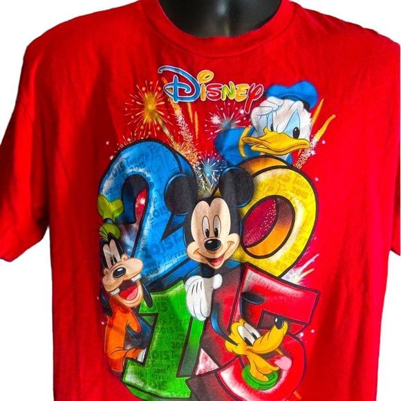 Shirts Disney Theme Park 215 Tee With All Characters Casual Tshirt Mens Size Large Poshmark
